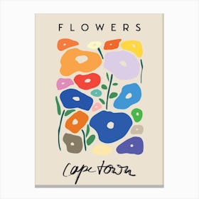 Cape Town Flowers Canvas Print