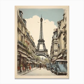 Paris Vintage Poster 08 Canvas Print