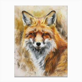 Fox Pastel Watercolour 2 Stampe su tela