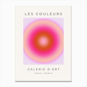 Les Couleurs | 06 - Lilac And Pink Gradient Aura Canvas Print