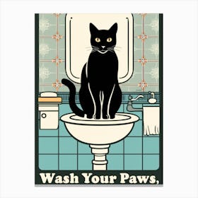 Wash Your Paws 3 Canvas Print