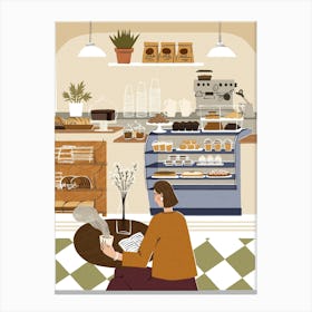 Coffee Shop Canvas Print