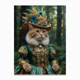 Cat In Costume 7 Canvas Print