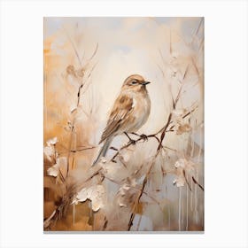 Bird Painting Mockingbird 3 Canvas Print