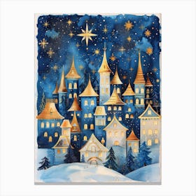 Christmas Village 2 Canvas Print