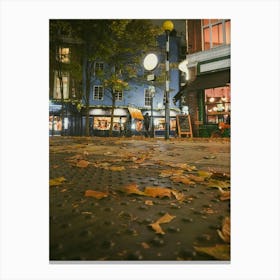 Autumn Leaves In London Canvas Print