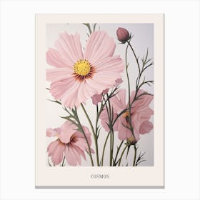 Floral Illustration Cosmos 1 Poster Canvas Print
