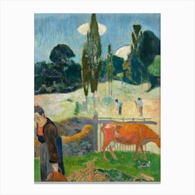 The Red Cow (1889), Paul Gauguin Canvas Print