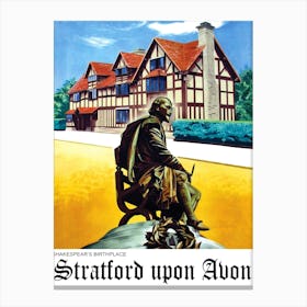 Stratford Upon Avon, Great Britain, Shakespeare Birthday place Canvas Print