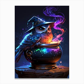 Witch Owl 3 Canvas Print