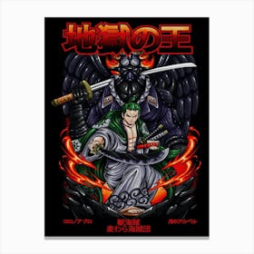 Zoro One Piece Anime Poster Canvas Print