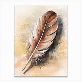 Watercolor Of A Feather Leinwandbild