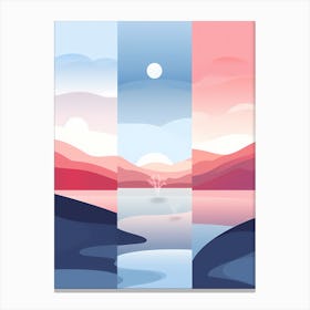 Landscape Vector Illustration Canvas Print