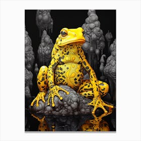 Golden Poison Frog Realistic 1 Canvas Print