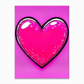 Pink Heart2 Canvas Print