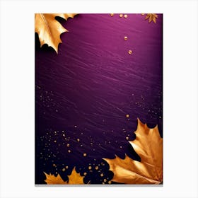 A Gradient Canvas Displaying A Purplish Pink To Gold Splash Against A Lavish Autumn Themed Backgroun (5) 1 Canvas Print