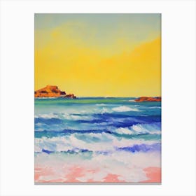 Balos Beach, Crete, Greece Bright Abstract Canvas Print