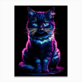 Psychedelic Cat 3 Canvas Print