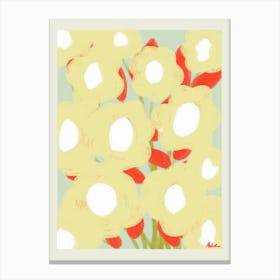 Yellow Flowers Poster Canvas Print