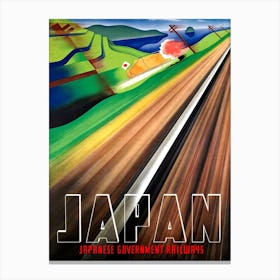 Speed Railway In Japan Canvas Print