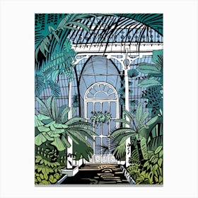 Kew Gardens Palm House Doorway Canvas Print
