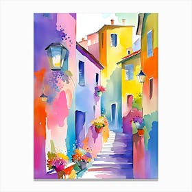 Colorful Street Painting 1 Canvas Print