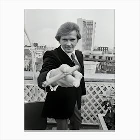 Roger Moore Unveiled As The New 007 Canvas Print