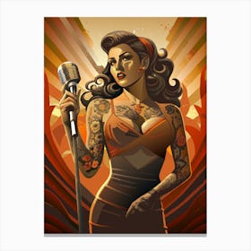 Pin Up Girl 1 Canvas Print