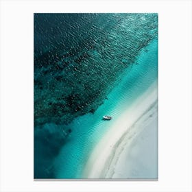 Aerial View Of A Beach 2 Canvas Print