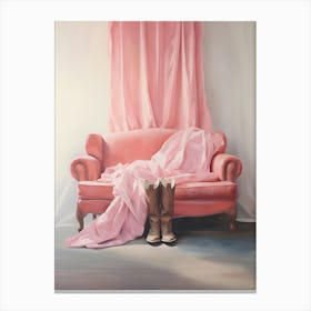 Pink Couch Canvas Print