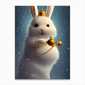 Christmas Bunny 1 Canvas Print