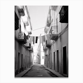 Trapani, Italy, Black And White Photography 2 Canvas Print
