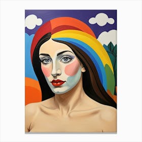 Rainbow Woman Canvas Print