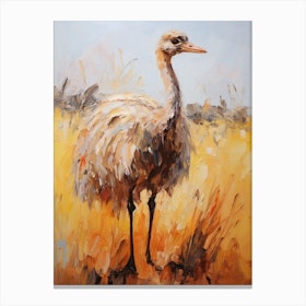 Bird Painting Ostrich 1 Canvas Print