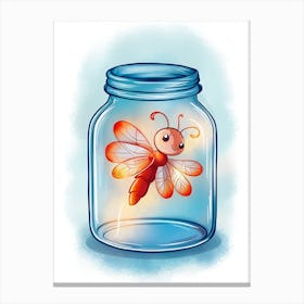 Dragonfly In A Jar 2 Canvas Print