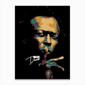 Miles Davis American Jazz Trumpeter Legend Lienzos