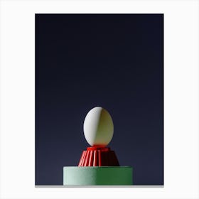 Egg On Top Of A Box Canvas Print