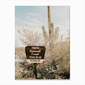 Peralta Canyon Trail Canvas Print