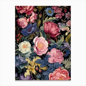 Floral Wallpaper 357 Canvas Print