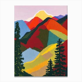 Berchtesgaden National Park Germany Abstract Colourful Canvas Print