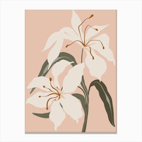 White Lilies Canvas Print