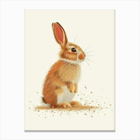 Californian Rabbit Nursery Illustration 1 Canvas Print