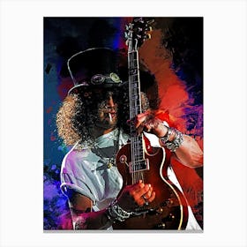 Slash Guitar Canvas Print