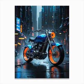 Futuristic Motorcycle Canvas Print