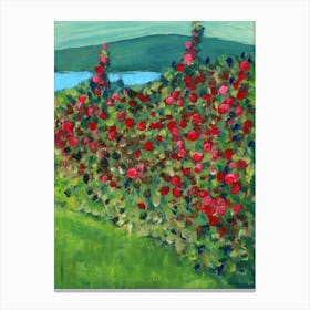 Apple Orchard - landscape vertical impressionism green red Anton Maliar living room art Canvas Print