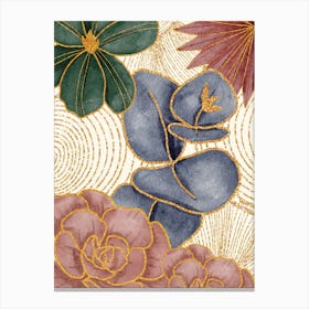 Japanese Flowers Canvas Print