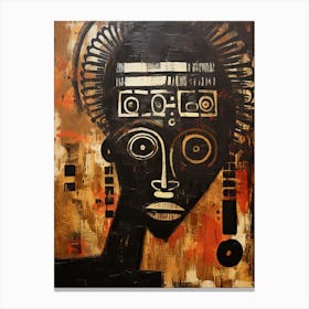 Ethereal Enigmas; Tribal Masked Legends Canvas Print