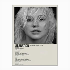 Liberation By Christina Aguilera 2018 Poster 2 Canvas Print