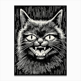 Cat From Hell Canvas Print