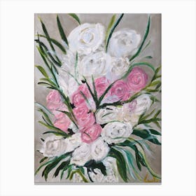 Bride Bouquet Canvas Print